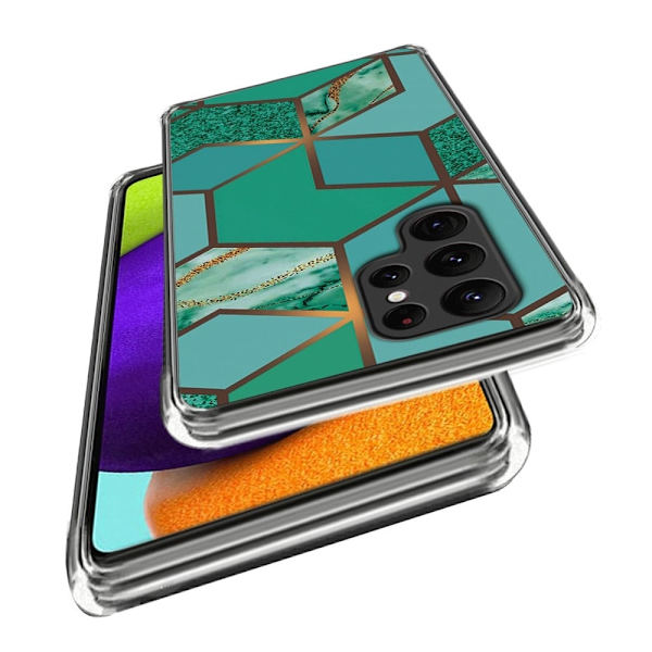 Marmordesign Samsung Galaxy S24 Ultra deksel - Style A Multicolor