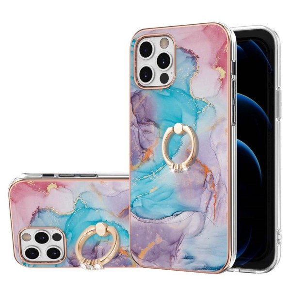 Marmormotiv iPhone 12 Pro Max skal - Mjölkväg Marmor Blå multifärg