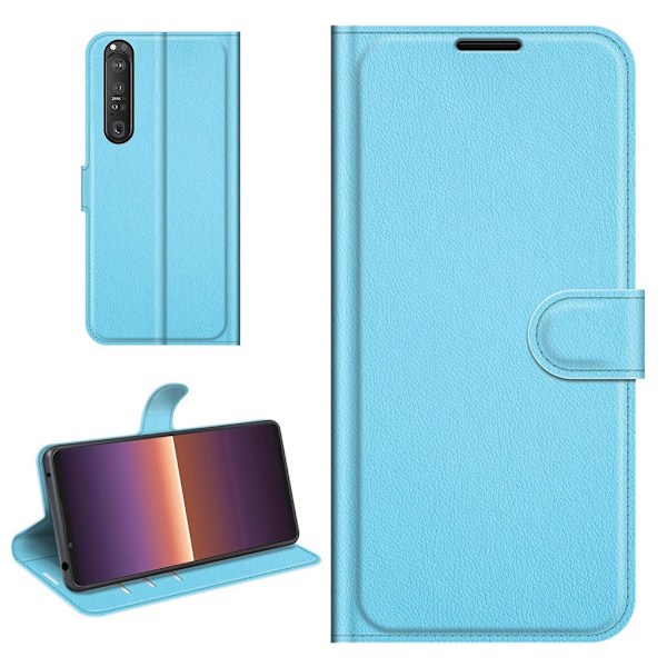 Classic Sony Xperia 1 III Flip etui - Blå Blue