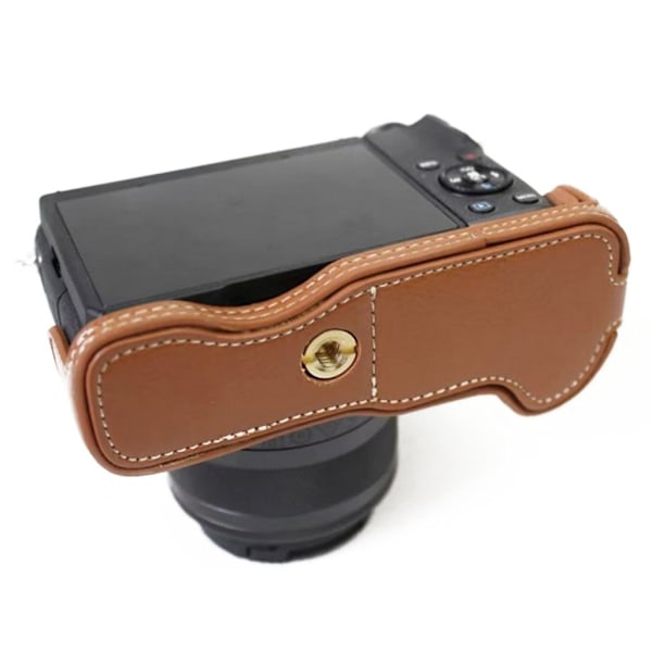 Canon EOS M6 kameraskydd läder koskinn - Brun Brun