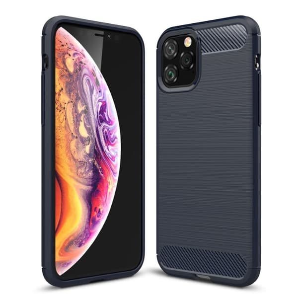 Carbon Flex iPhone 11 Pro deksel - Mørke blå Blue