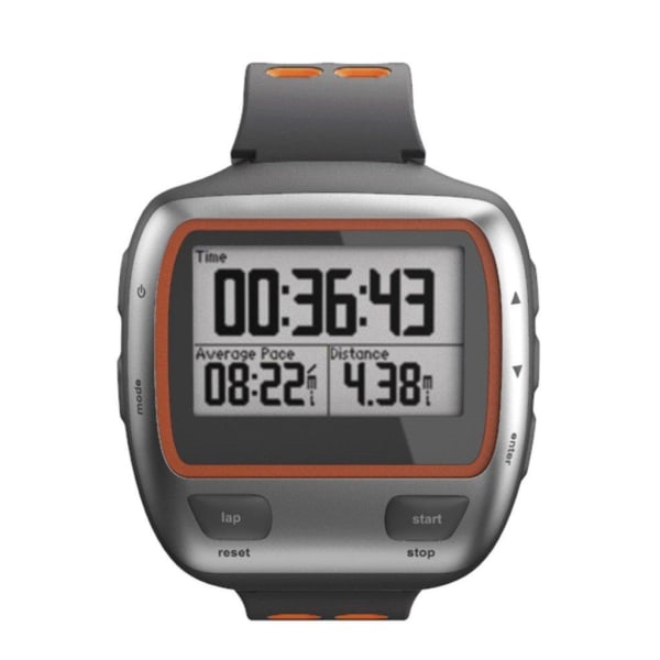 Garmin Forerunner 310XT dobbeltfarvet silikoneurrem - Grå / Orange Orange