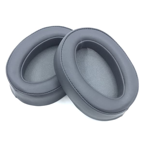 1 Pair Sony MDR-100ABN / WH-H900N Headphone Earpads Protein Leather Earmuff Cushions - Titanium Grey Silver grey