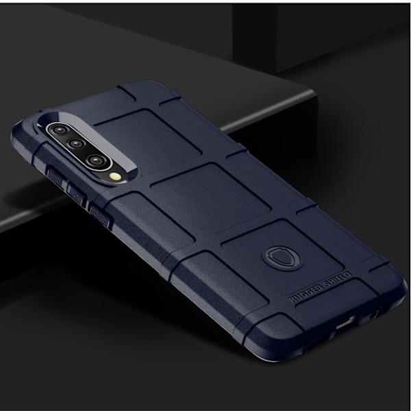 Huawei P30 stötsäkert skal med rutmönstrad textur - blå Blå