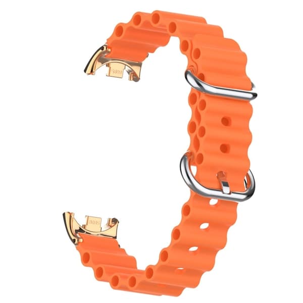 Xiaomi Smart Band 8 silikonerem med stik - Orange Orange
