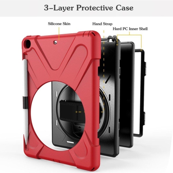 iPad (2018) 360 combo case - Red Red