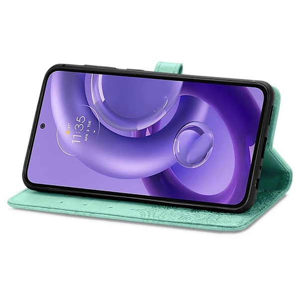 Mandala Motorola Edge 30 Neo Läppäkotelo - Vihreä Green