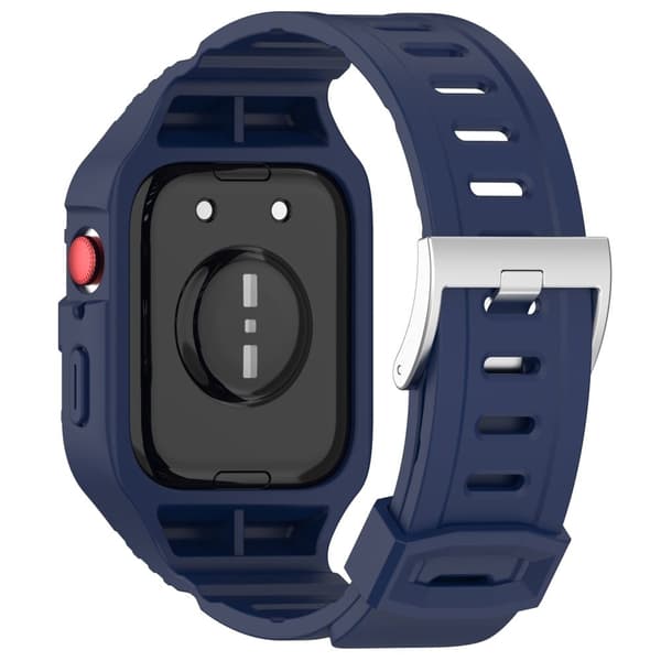 Huawei Watch Fit 3 Watch Strap Integrated Flexible Wrist Band with Case - Midnight Blue Blue