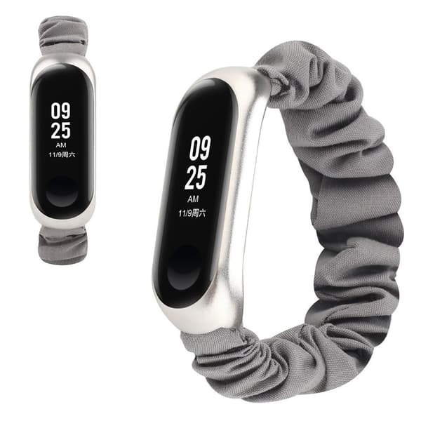 Xiaomi Mi Band 5 cool floral trasa klockarmband - grå Silvergrå