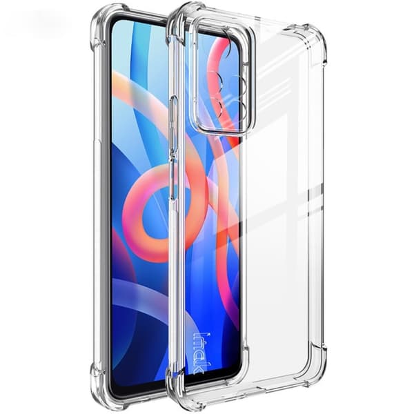 IMAK Airbag-deksel for Xiaomi Redmi Note 11 Pro Plus 5G - Gjennomsiktig Transparent