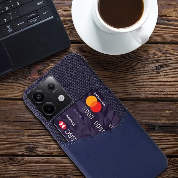 Bofink Xiaomi Redmi Note 13 Pro 5G  korttikotelo - Tummansininen Blue