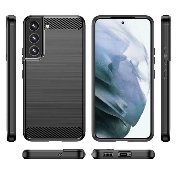 Carbon Flex Samsung Galaxy S22 Plus skal - Svart Svart