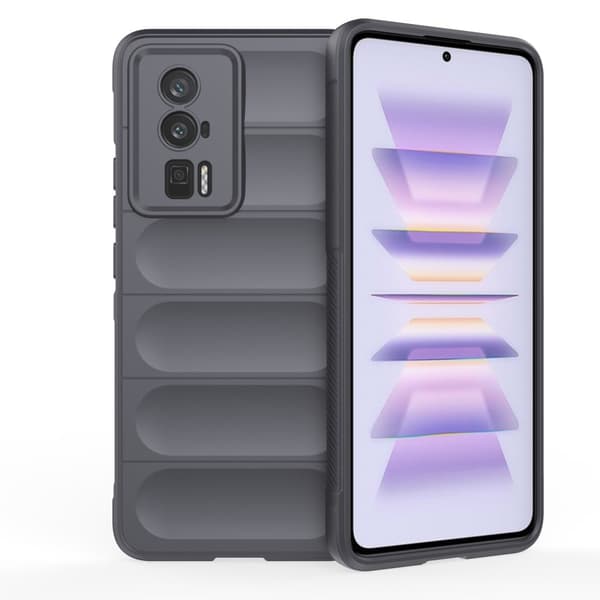Blødt grebsformet cover til Xiaomi Redmi K60 / Xiaomi Redmi K60 Pro - Sølv/Grå Silver grey