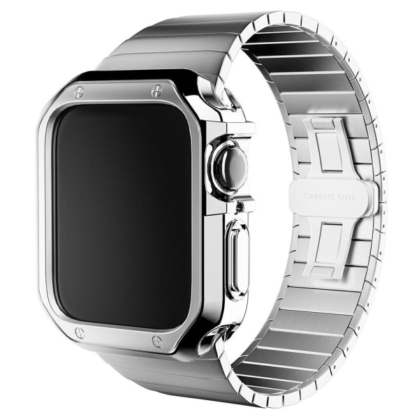 Apple Watch (45 mm) galvaniserat lasergraverat fodral - Guld Guld