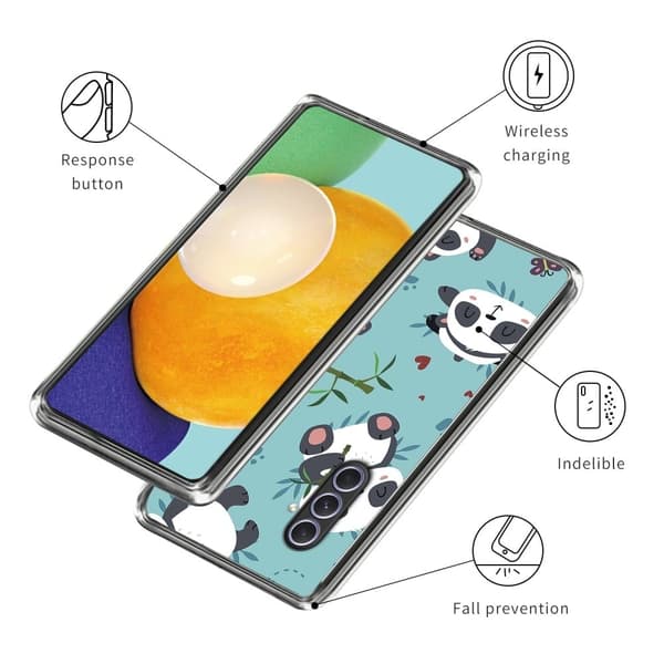 Deco Samsung Galaxy A54 cover - Søde Pandaer Blue