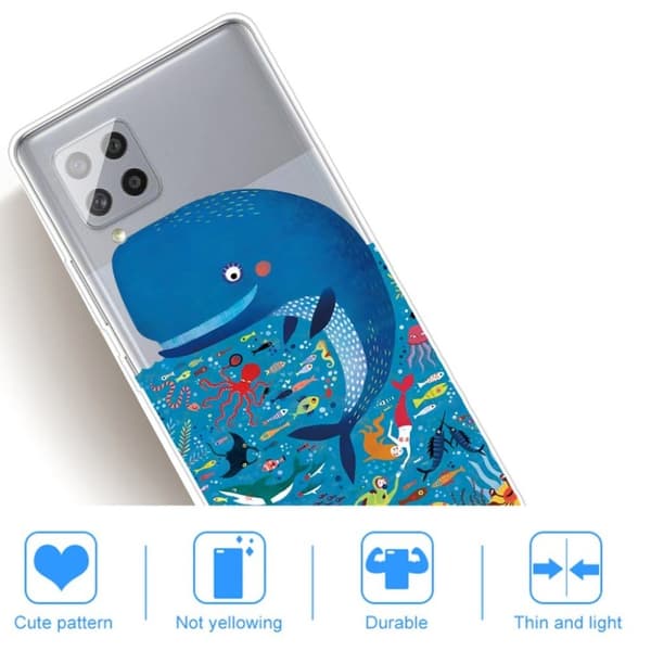 Deco Samsung Galaxy A42 5G Etui - Hval Blue