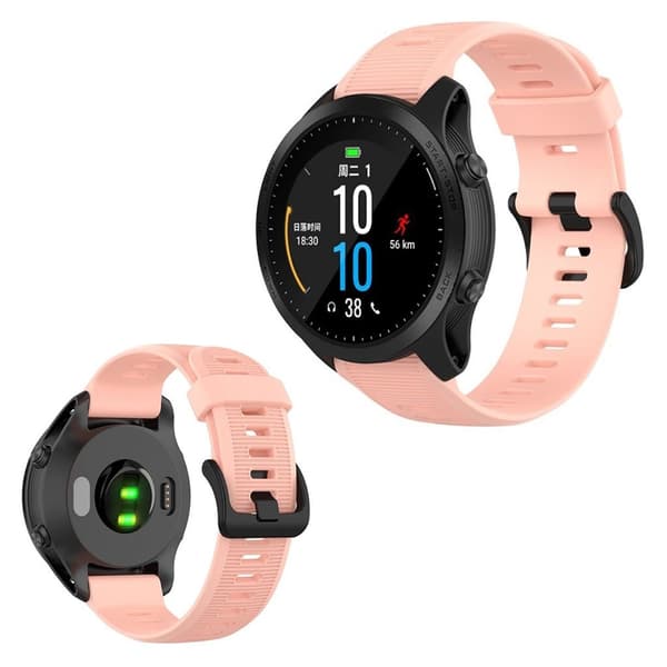 Garmin Forerunner 945 / Fenix 5 Plus / Approach S60 klockarmband i silikon - Rosa Rosa