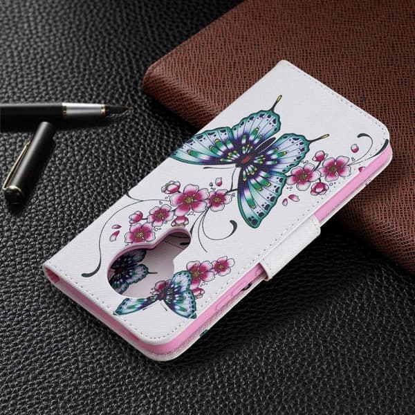 Wonderland Nokia 3.4 Flippetui - Sommerfugl og Blomst Multicolor