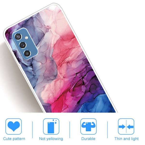 Marble Samsung Galaxy M52 5G Suojakotelo - Aqueous Vibrant Pattern Multicolor