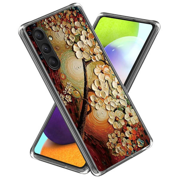 Deco Samsung Galaxy A25 deksel - Blomst Brown