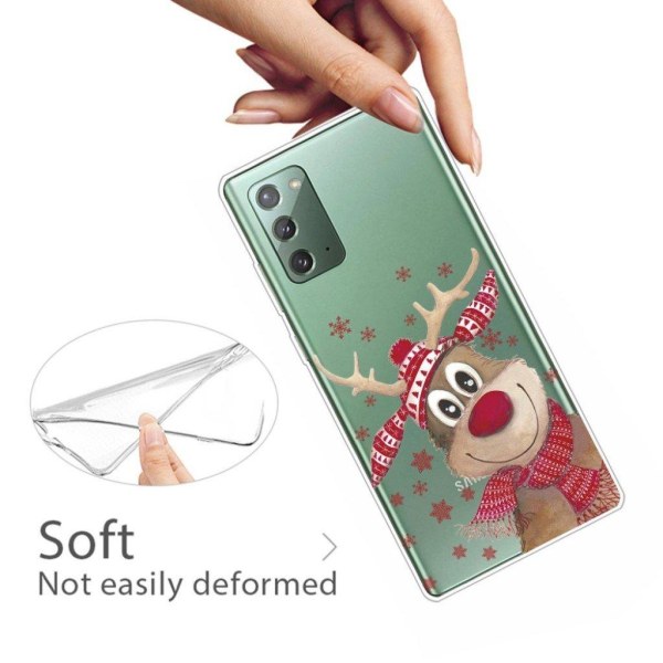 Christmas Samsung Galaxy Note 20 case - Happy Elk Brown