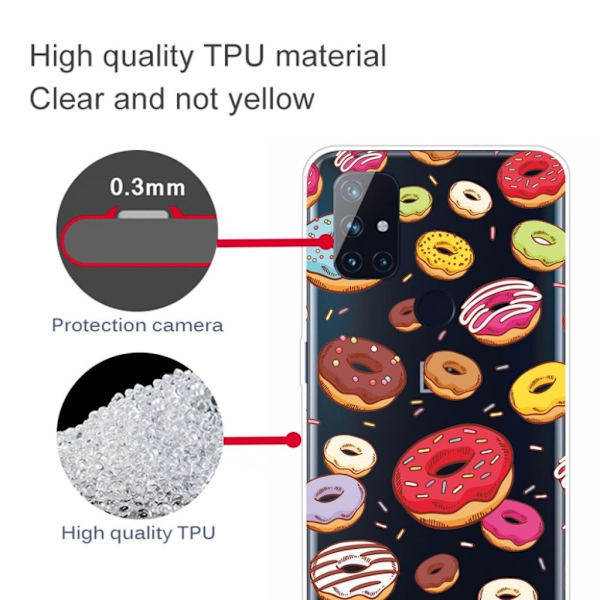 Deco OnePlus Nord N10 5G etui - Donuts Multicolor