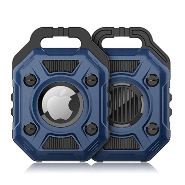 AirTags dual color silicone case - Dark Blue Blå