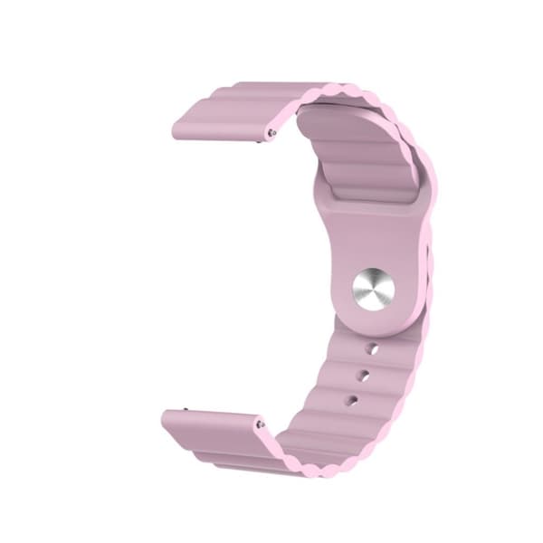 22mm Universal simple silicone watch band - Pink Rosa