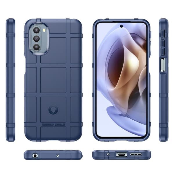 Rugged Shield Etui Motorola Moto G41 / G31 - Blå Blue