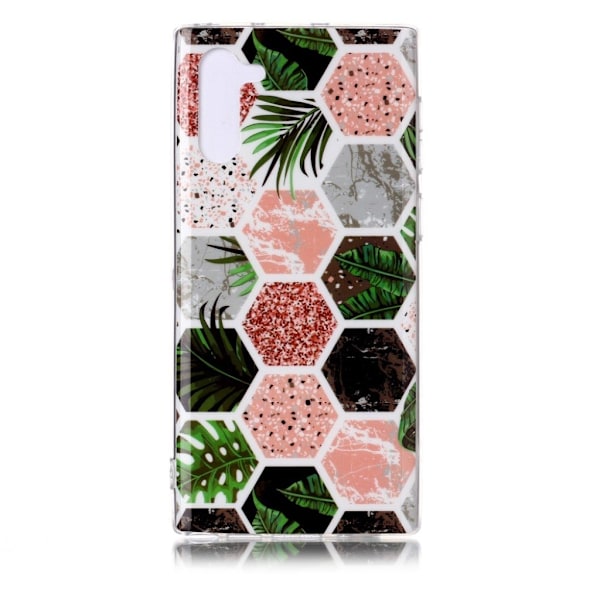 Marble Samsung Galaxy Note 10 cover - Multi-Sekskant Mønster Multicolor