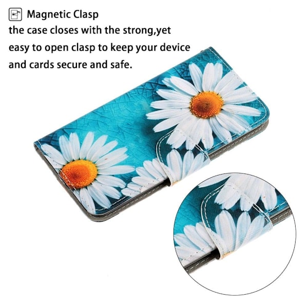 Wonderland Samsung Galaxy A24 4G Läppäkotelo - Chrysanthemum Blue