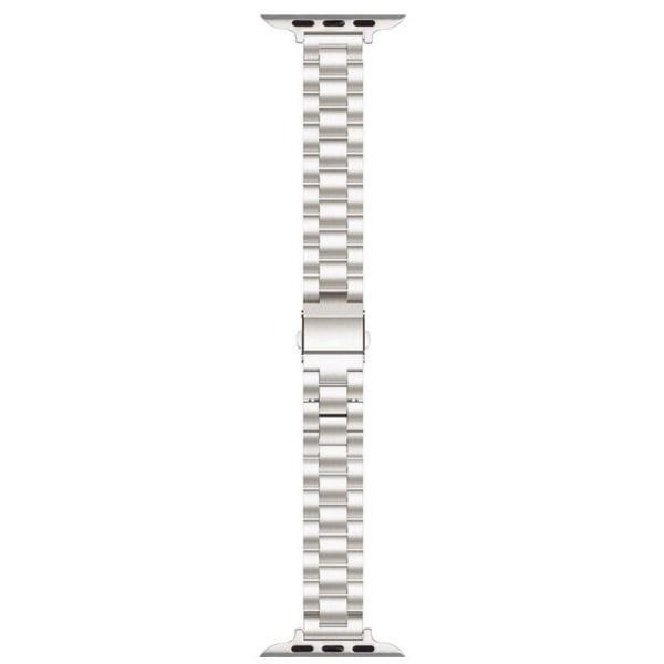Apple Watch Series 8 (45mm) / Watch Ultra three bead style metal Silvergrå