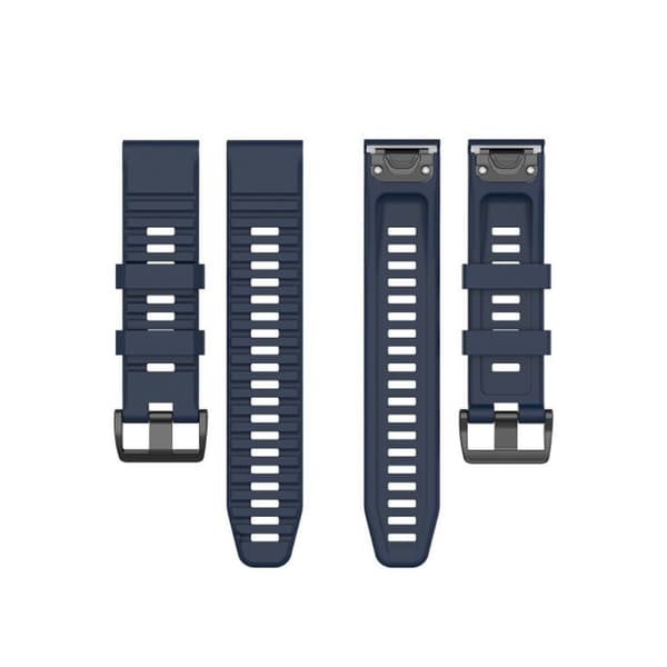 Garmin Fenix 6X Pro silicone watch band - Dark Blue Blå