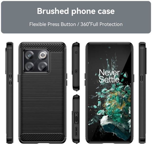 Carbon Flex Etui OnePlus Ace Pro - Sort Black