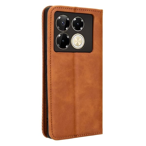 Bofink Vintage Infinix Note 40 lærveske - Brun Brown