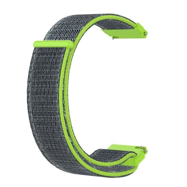 Garmin Forerunner 245 nylon borrelås watch band - Blå / Grønn Green