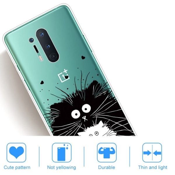 Deco OnePlus 8 Pro deksel - Svart Og Svart Multicolor