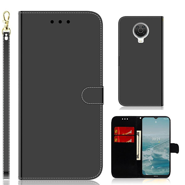 Mirror etui til Nokia G20 / Nokia G10 - Sort Black