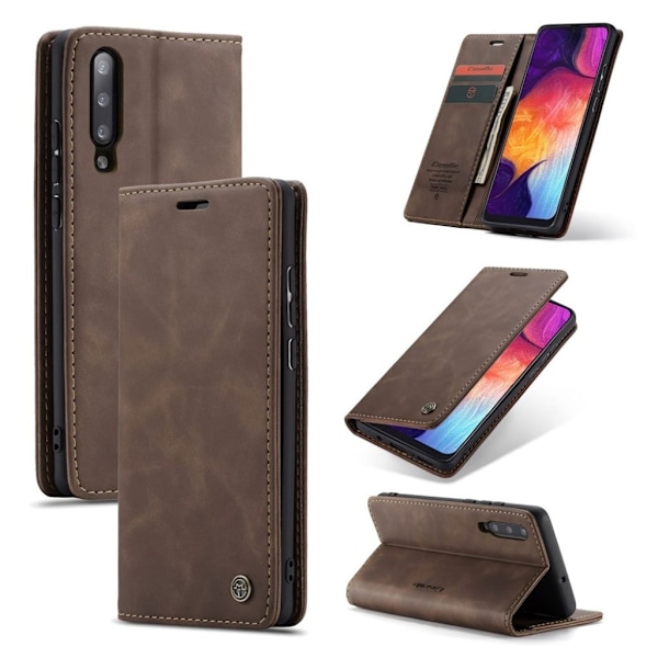 CaseMe vintage Samsung Galaxy A50 fodral - Brun Brun