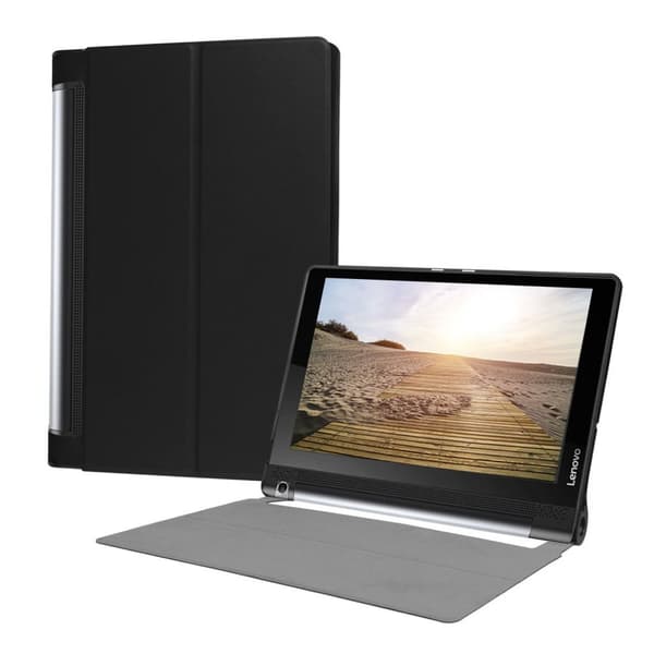 Lenovo Tab 3 Plus 10 PU Lær Flip Etui - Svart Black