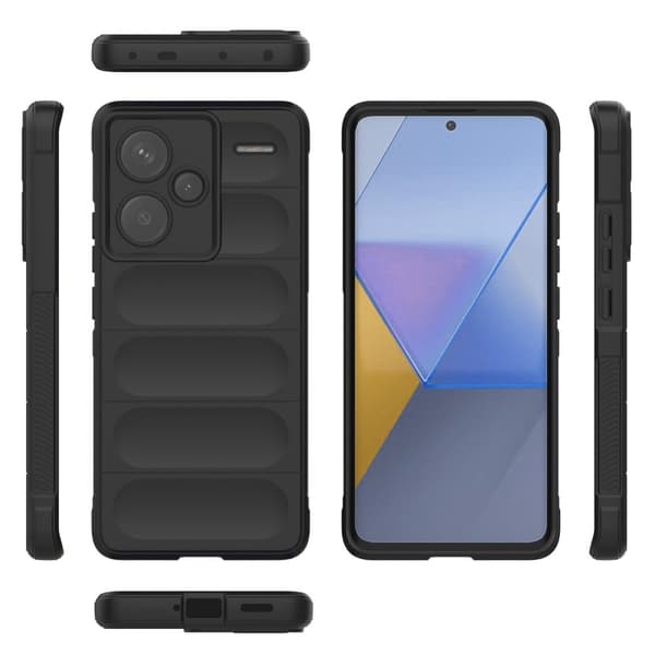 Pehmeä kahva muotoiltu kuori Xiaomi Redmi Note 13 Pro Plus - Vaalean Harmaa Silver grey