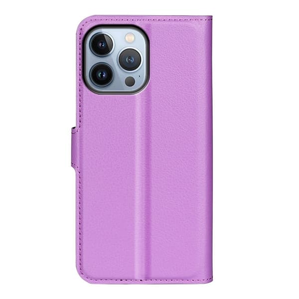 Classic iPhone 14 Pro Max flip kuoret - Violetti Purple