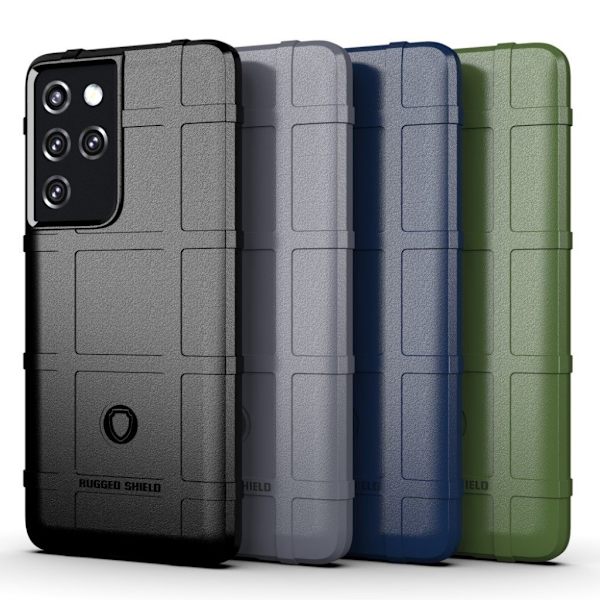 Rugged Shield Etui Samsung Galaxy S21 Ultra - Blå Blue