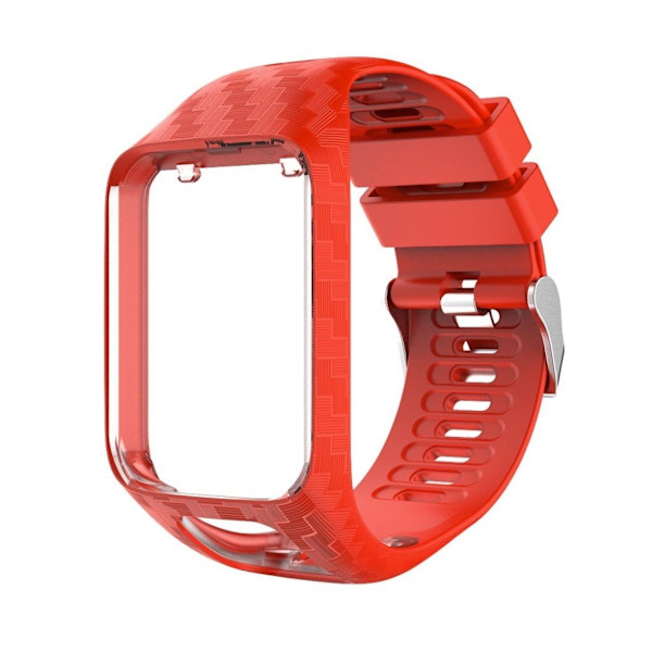 TomTom Runner 3 / Golfer 2 radium silikoneurrem - rød Red