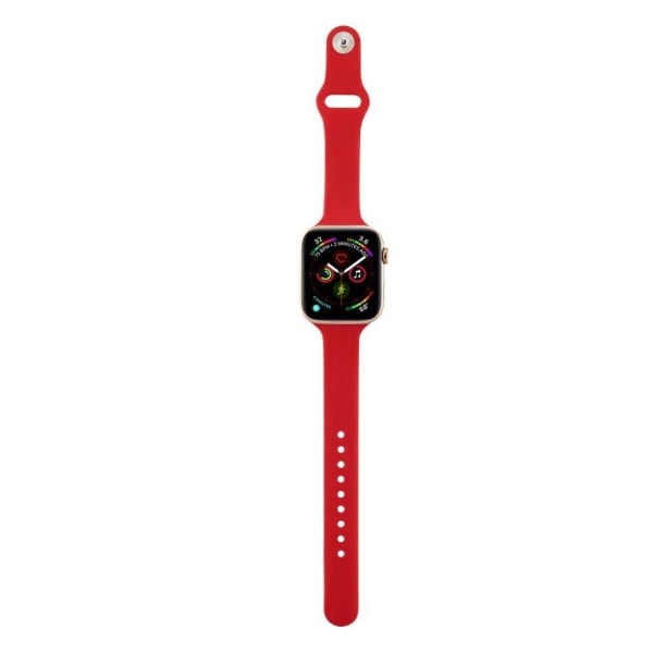 Apple Watch Series 5 44mm enkelt klockarmband i silikon - Vattenmelonsröd Röd