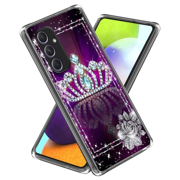 Deco Samsung Galaxy A54 skal - Diamantkrona Lila