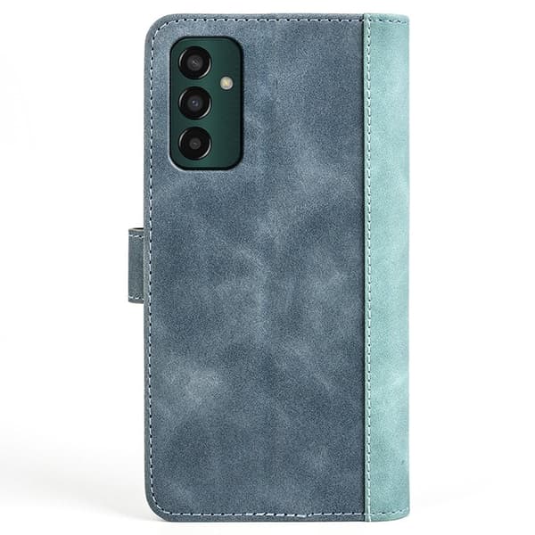 Tofarget lærdeksel for Samsung Galaxy M13 4G - Blå Blue