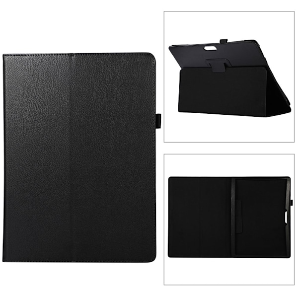 Microsoft Surface Pro 8 (8PX-00020) flipfodral i PU-läder med litchitextur - Svart Svart