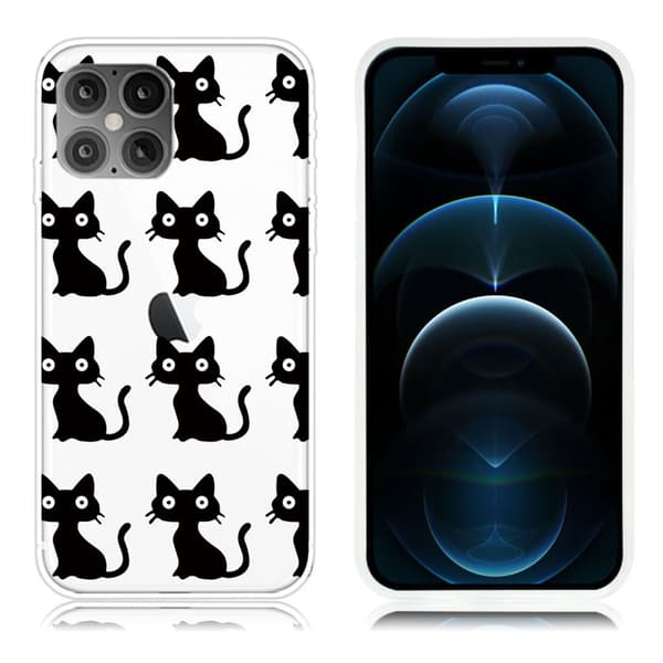 Deco iPhone 12 Pro Max skal - Svart Katt Svart