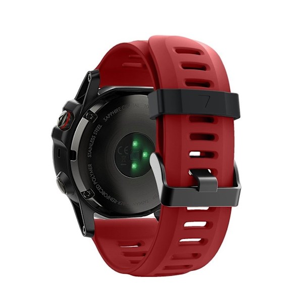 Garmin Fenix 5X / Fenix 3 silikoneurrem - rød Red